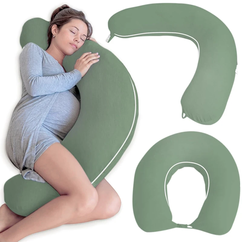 2024 New Pregnancy Pillow Removable Cover Support Cushions Full Body Pregnancy Pillow For Sleeping