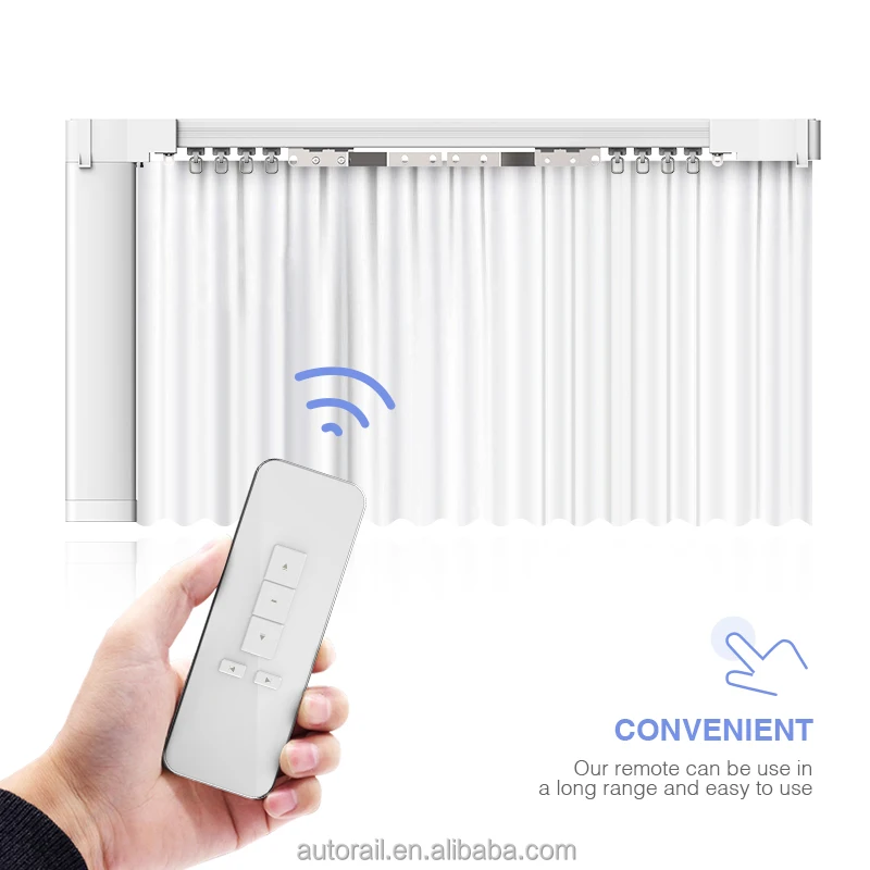 House automation system 433MHZ automatic electric curtain rail for smart home curtains