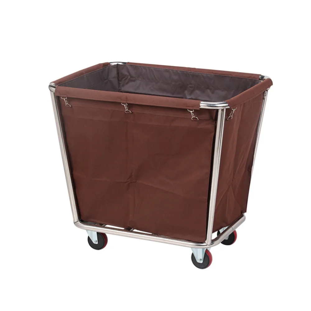 Wholesale stainless steel hotel hospital housekeeping laundry cart trolley linen cart