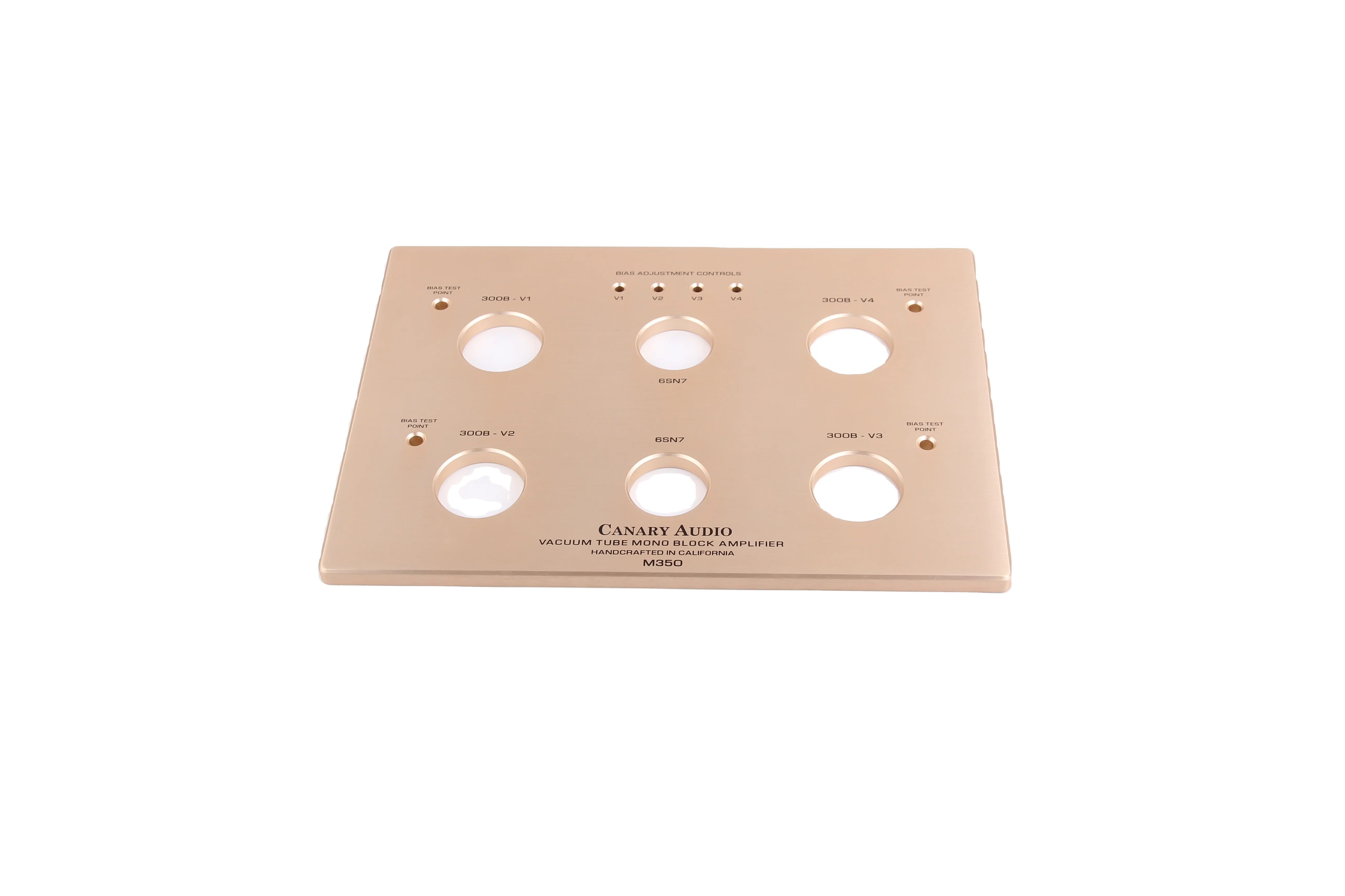 Custom made audio aluminum front panels