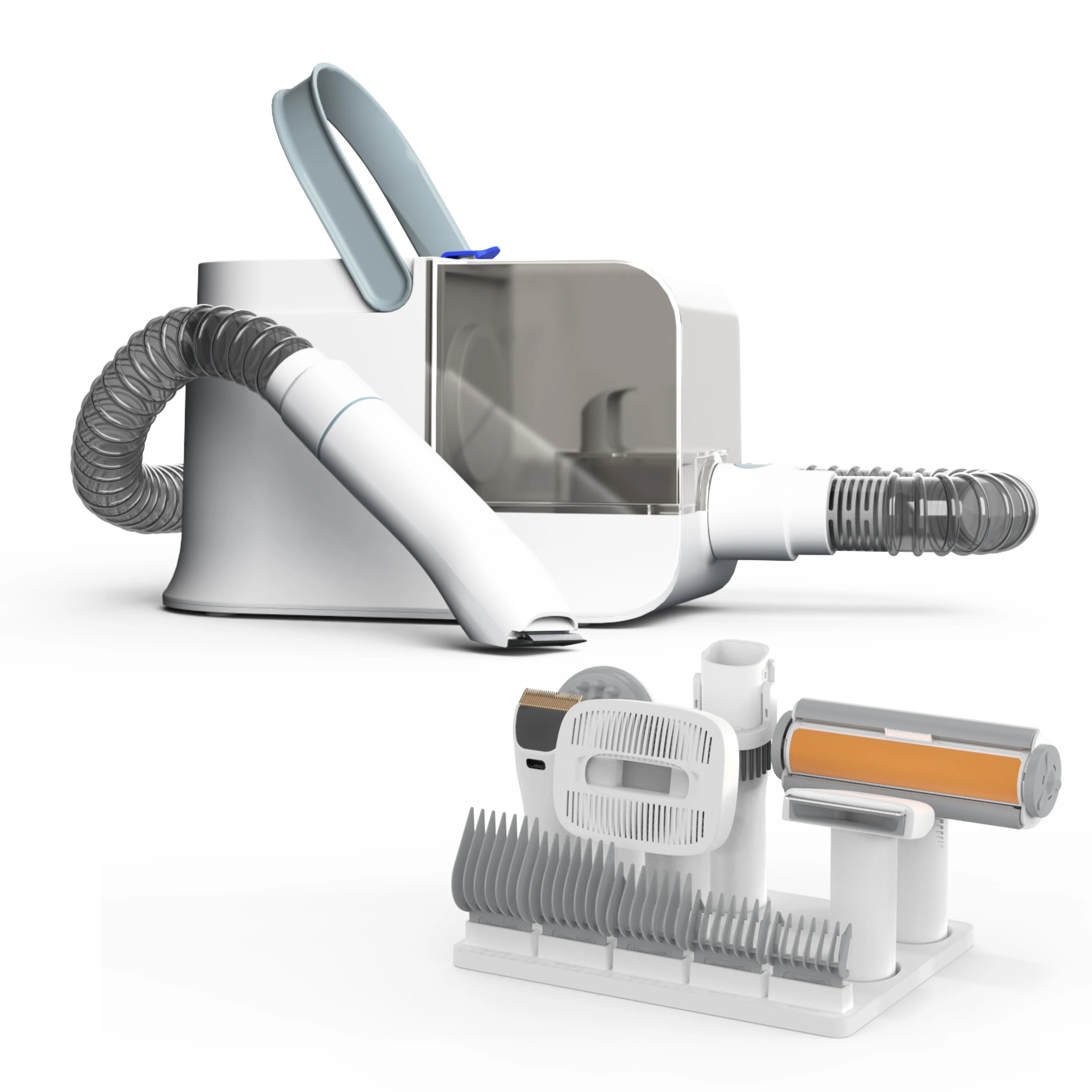 Wholesale Pet Supplier 6 In 1 Dog Cat Hair Remover Suction Bush Trimmer Shaver Grooming Kit Electric Pet Hair Vacuum Cleaner