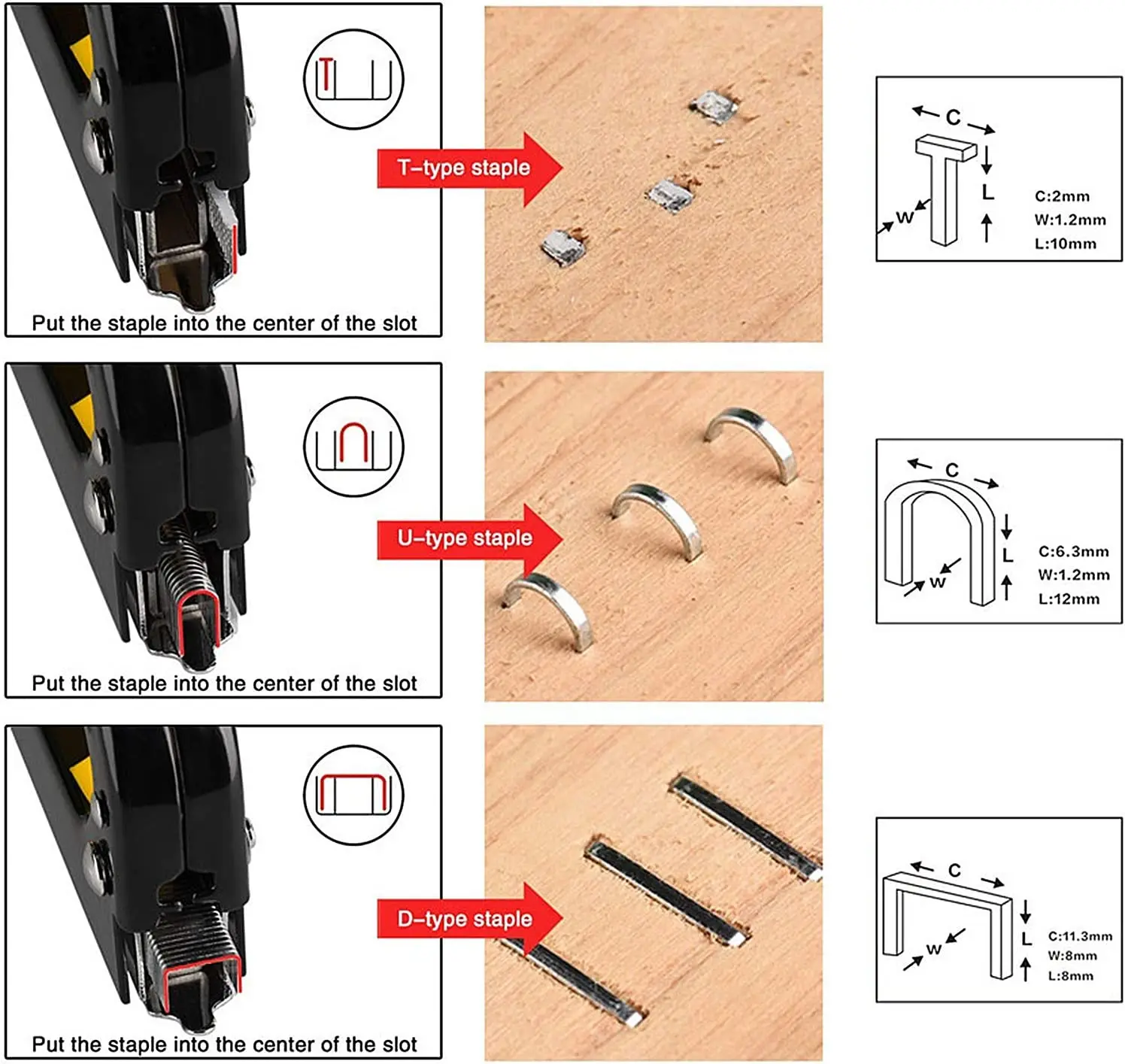 3 in 1 framing wood sewing fence manual hand tool tiny staple nail gun tacker