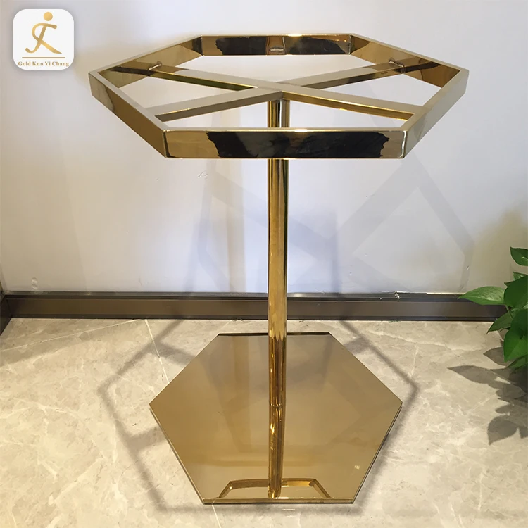 Table Frame Movable Restaurant Dining Pedestal Feet Coffee Table Base Legs Stainless Steel Dining Metal Table Furniture Frame