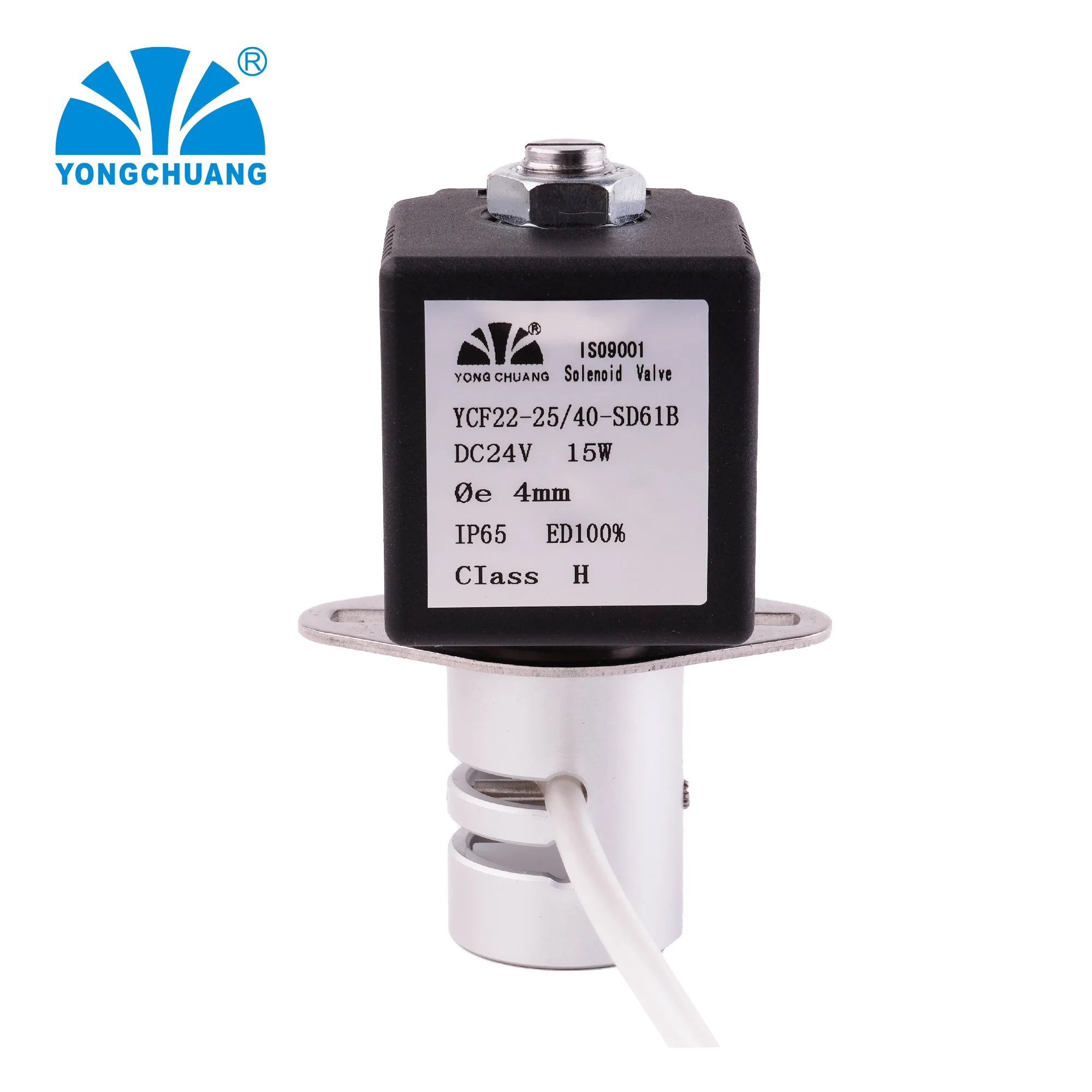 Yongchuang YCF22 double tube Pinch isolation solenoid valve 12V 24V for beverage milk medical analyzer use