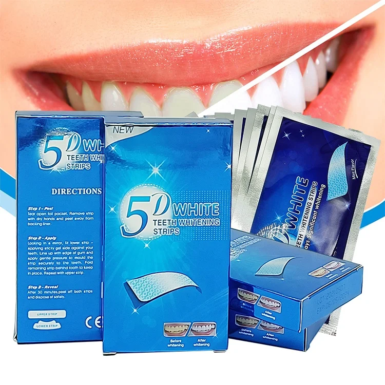 5D Гелевые полоски для отбеливания зубов набор белых гигиена полости рта уход за искусственными зубами винирами Стоматологический гель