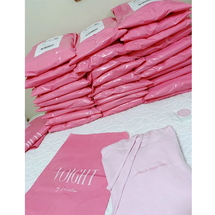 Custom Black Eco Friendly Plastic Poly Mailers Shipping Envelopes Waterproof Material Biodegradable Mailing Bags With Logo