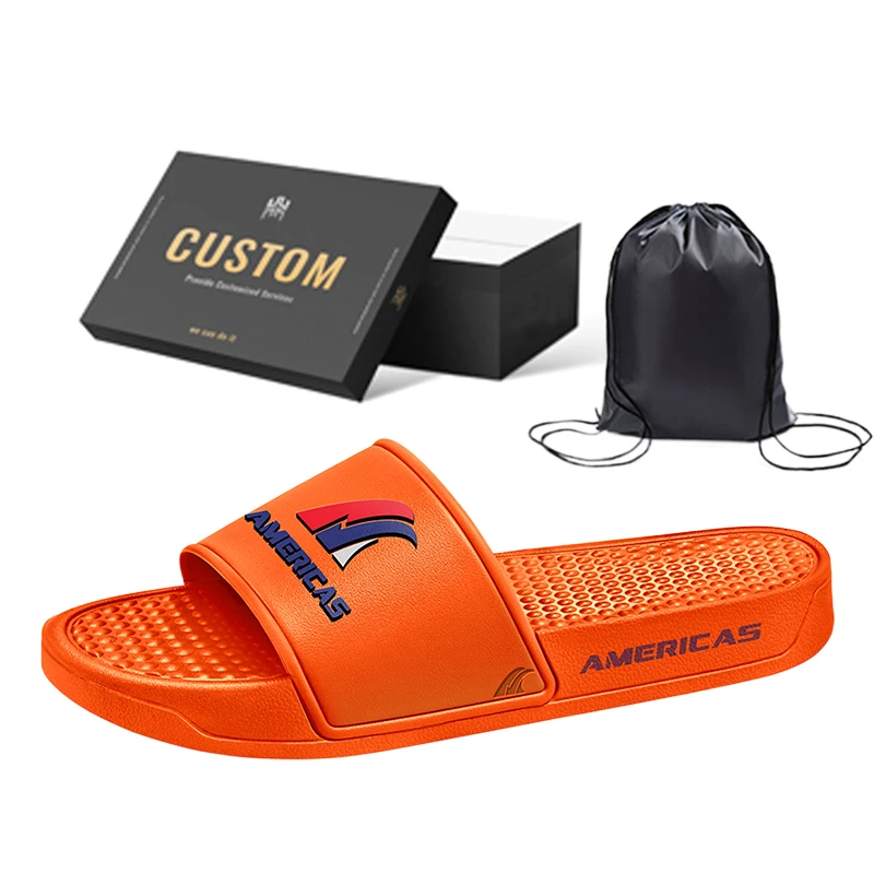 Custom Logo Slide Sandals With Pvc Rubber Sole And Up Low Moq High Quality Sandal  24-48 Nubber Big Size Men Slide Slipper