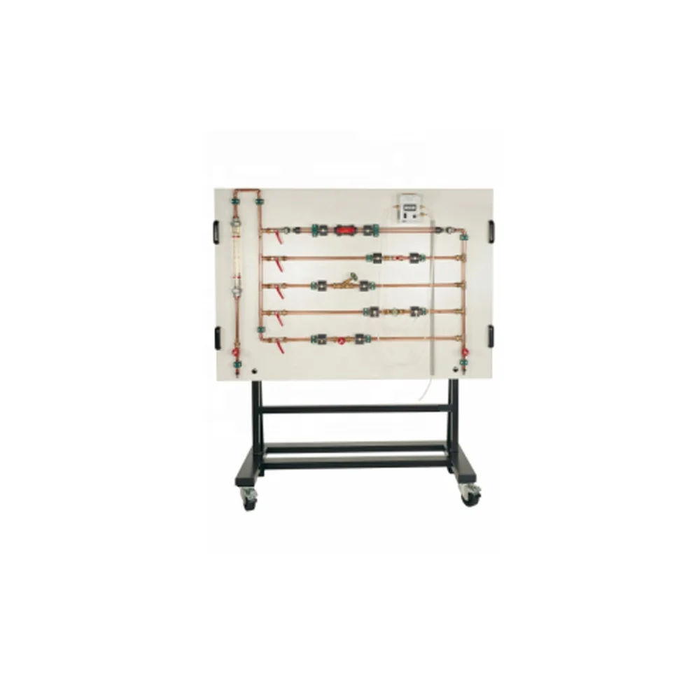 Losses In Valves And Fittings Installation Technology Vocational Training Equipment Heat Transfer Experiment Equipment