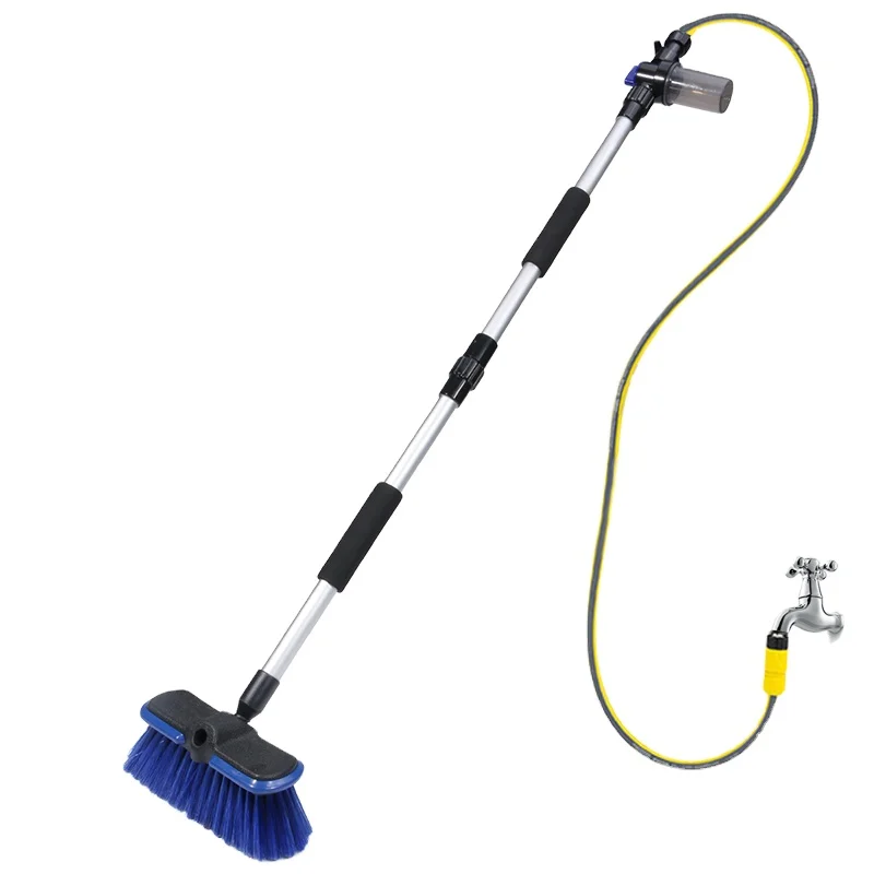 Water Flow Squeegee Telescoping Handle Car Wash Brush Kits