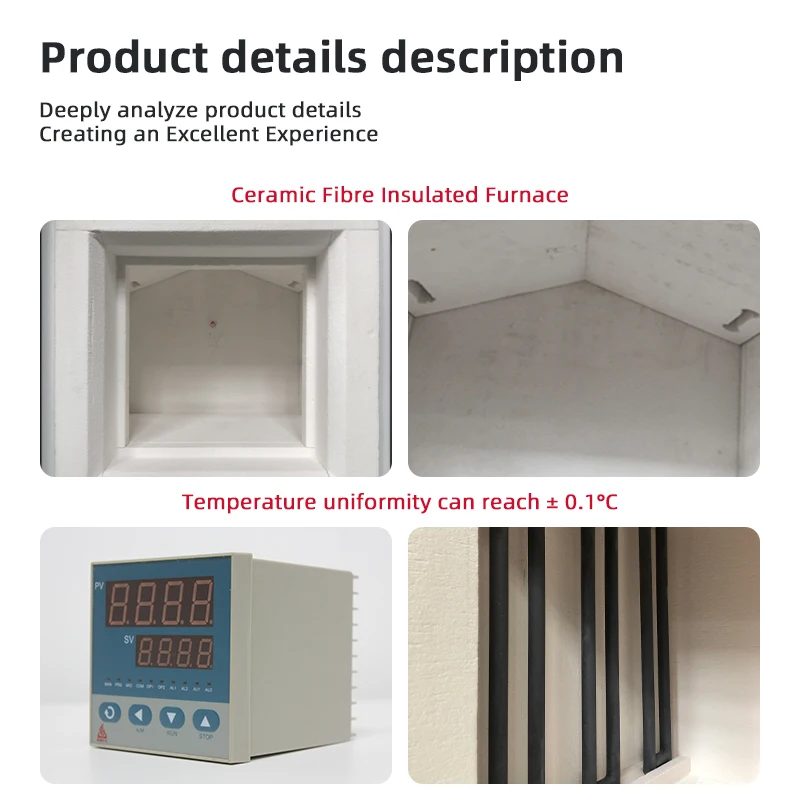Henan Changri 1200c 1400c 1600c mini laboratory vacuum tube type small furnace can passable gas