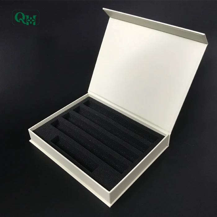 
Custom Perfume Wine Test Tube Blass Bottle Cardboard Packaging Paper Box For Gift With Sponge 