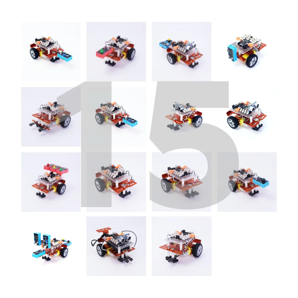 Programming Ar-duino starter kit robot chassis wheel U-no Mainboard Atmega328p Chip  Educational car anduino diy Robot Kit