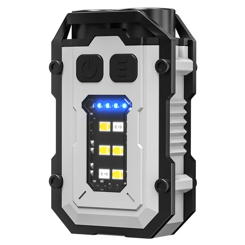 Mini Camping Warning Flash Light Magnetic Type-C Fast Charging Multi-Function Tool Light