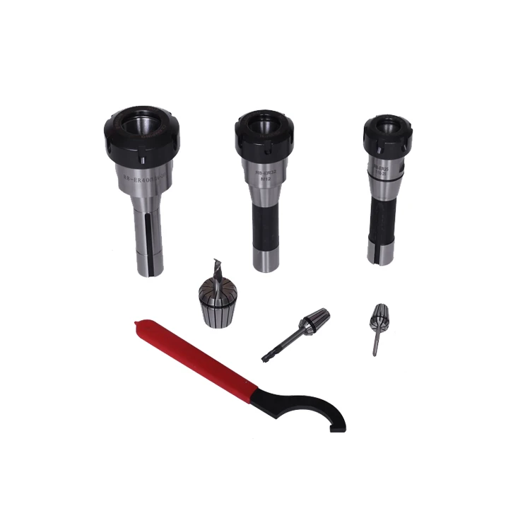 Cutters for turret milling machine are metric/imperial R8-ER32 set
