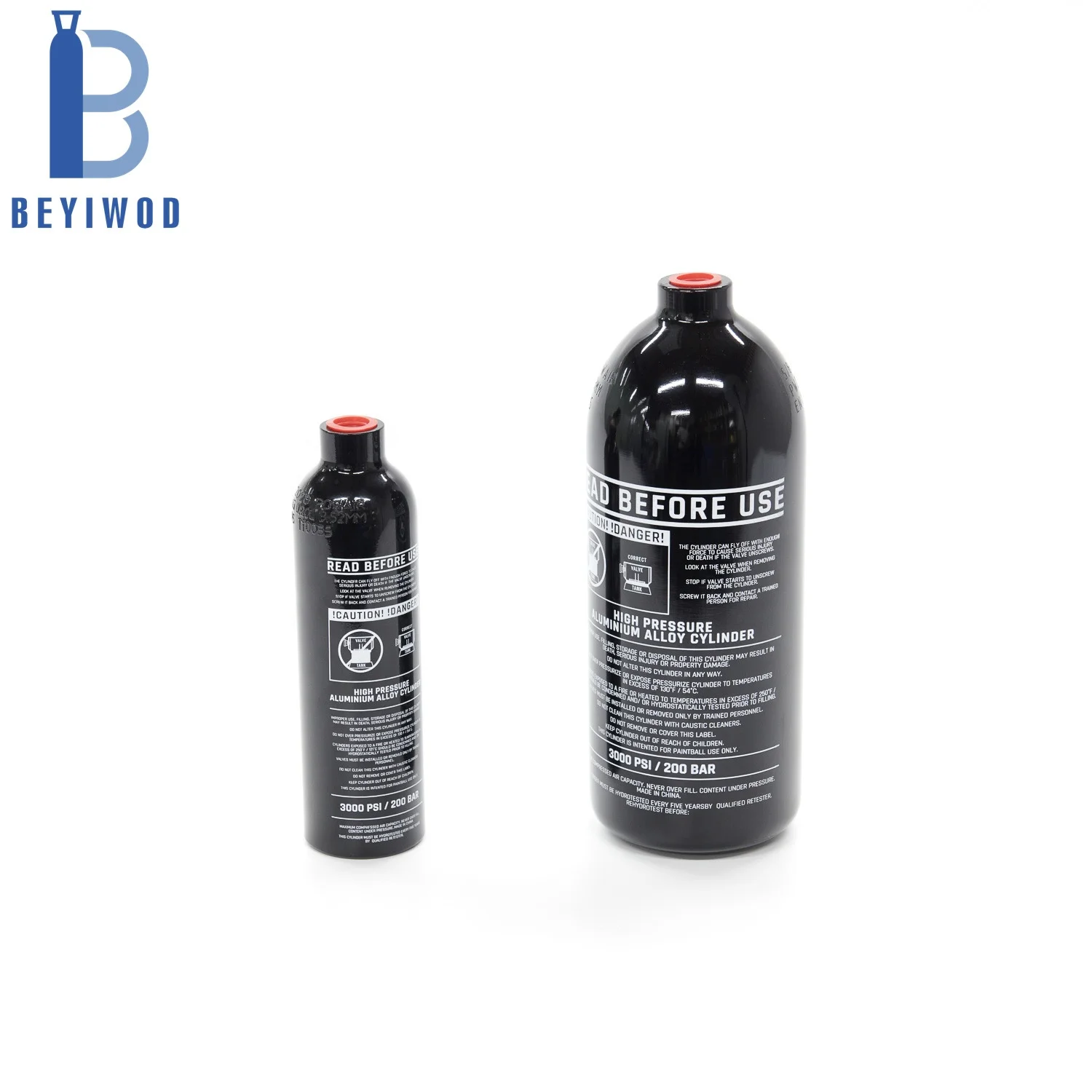 300cc 500cc HPA tank High pressure gas cylinder Paintball bottle air aluminum Cylinder with regulator