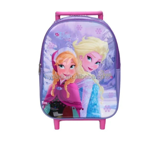 best selling cartoon kids school trolley backpack