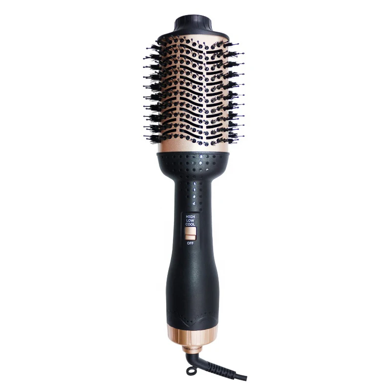 1000W отрицательный ион Фен-щетка для волос, один шаг фен и вольюмайзер горячим воздухом стайлер с щеткой для
