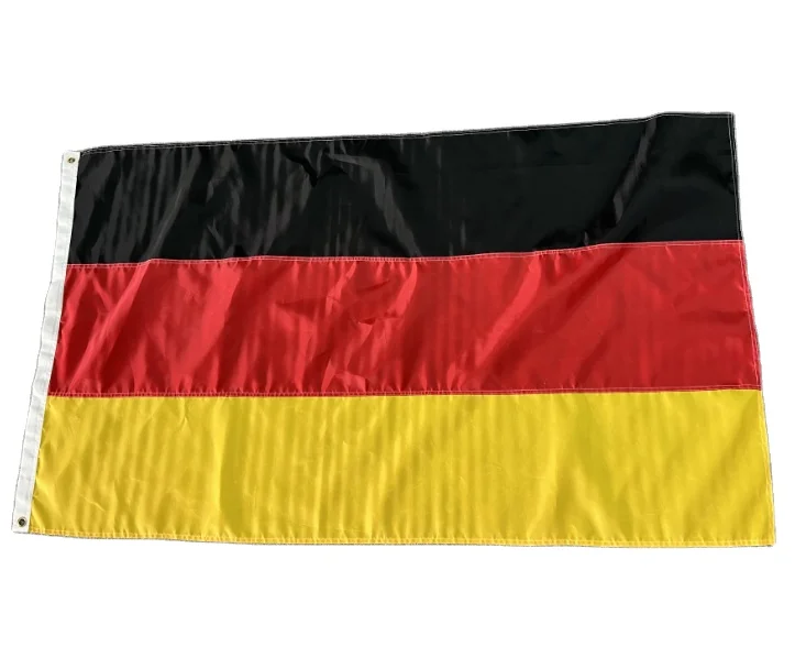 3x5 ft German Flags 210D 300D polyester Internation Flag Joint Seaming Splicing Stripes hand Embroidered Digital Printing Sewn