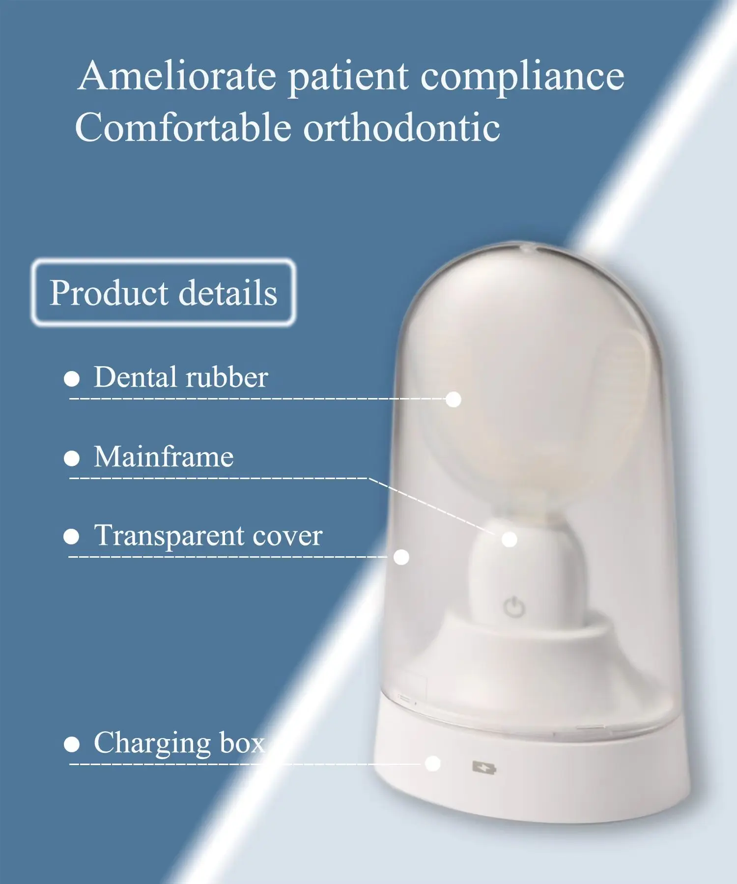 Wireless Dental Orthodontic Accelerator Dental Tool Orthodontic Assist Correction Braces Adjust Aligner Oral Therapy Equipment