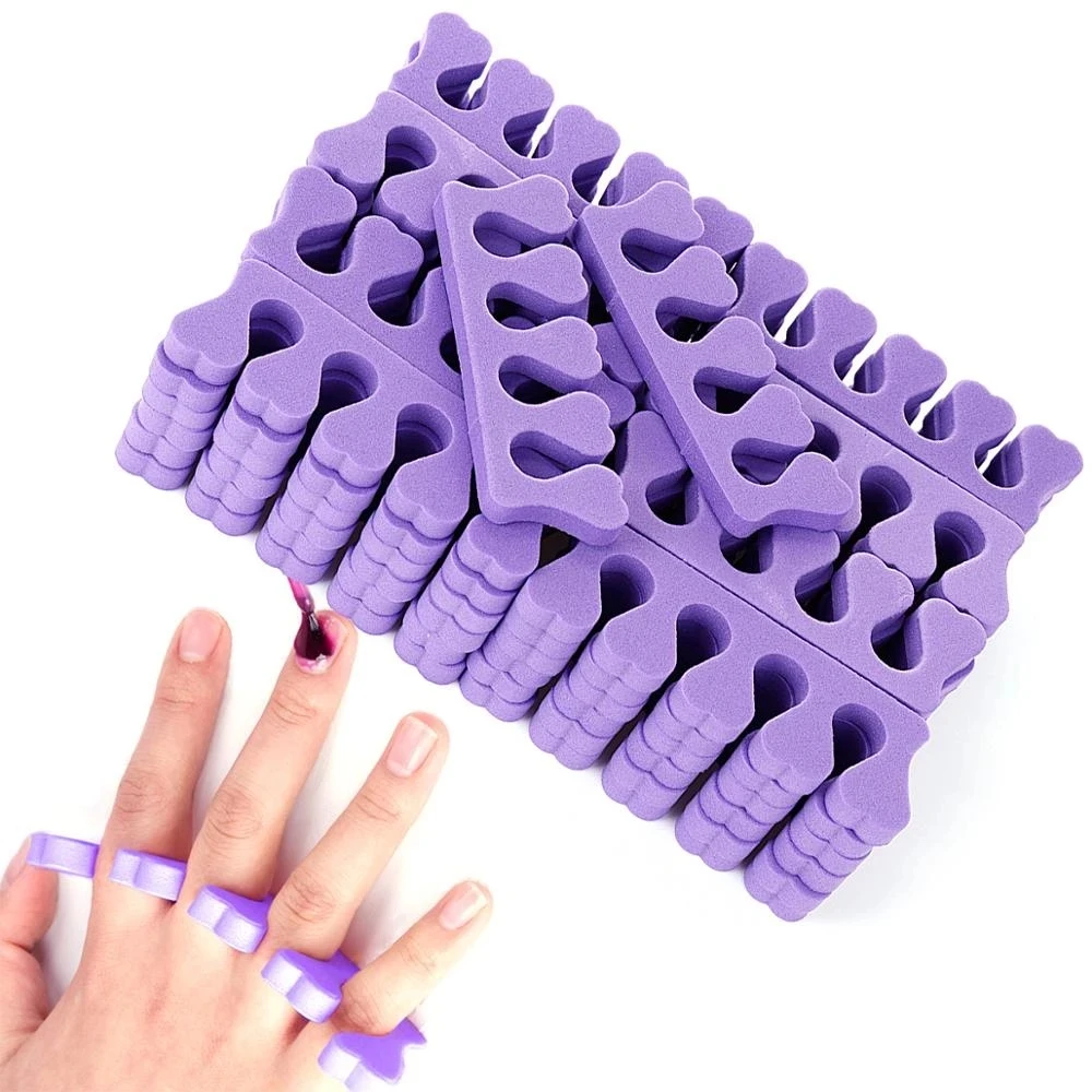 Wholesale Disposable Toe Separator EVA Foam Soft Pedicure Nail Art Tool Toe Separators