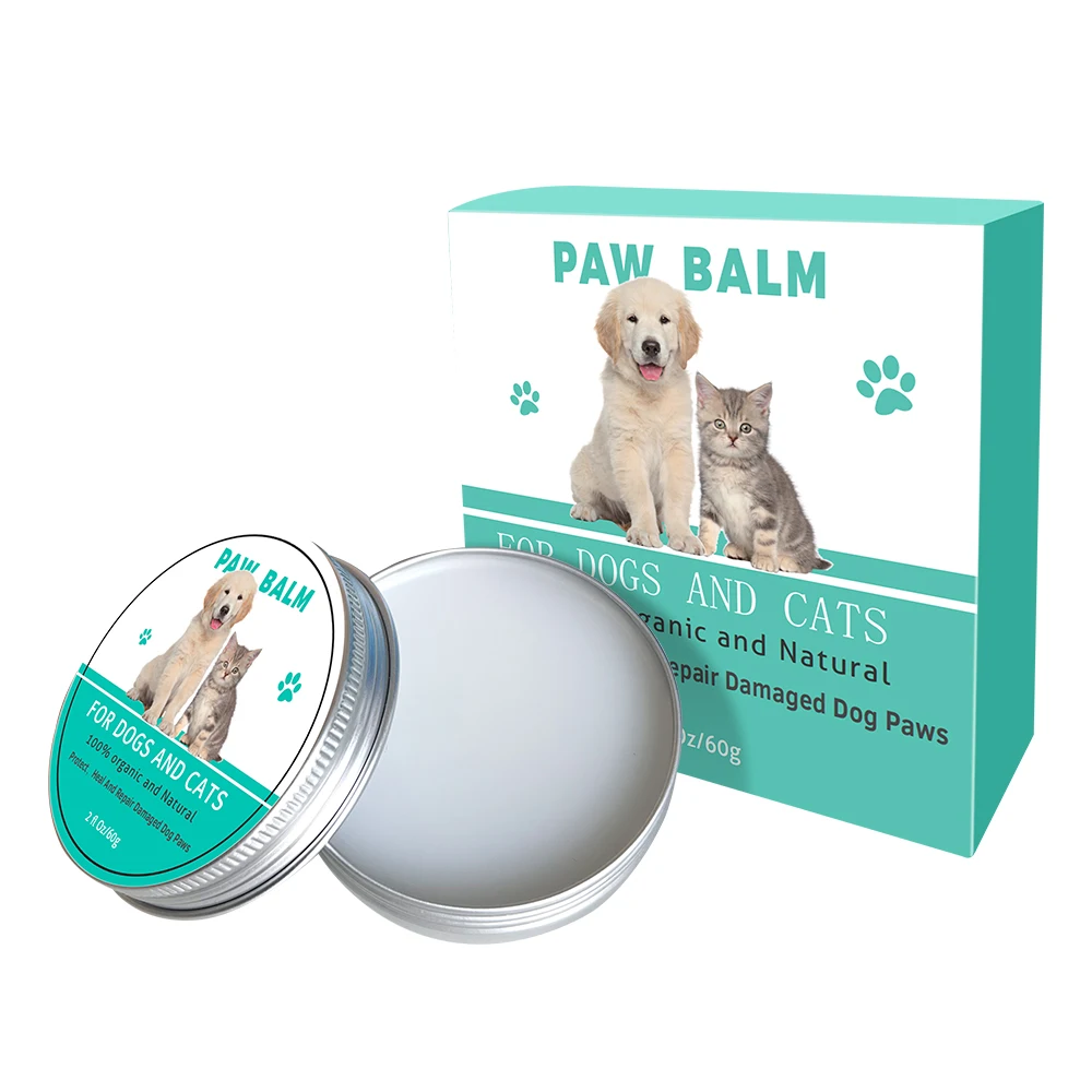 Organic Natural Safety  Pet Paw Balm for Dogs Cats Nose Paw Moisturizer Moisturizing Cream for Paws