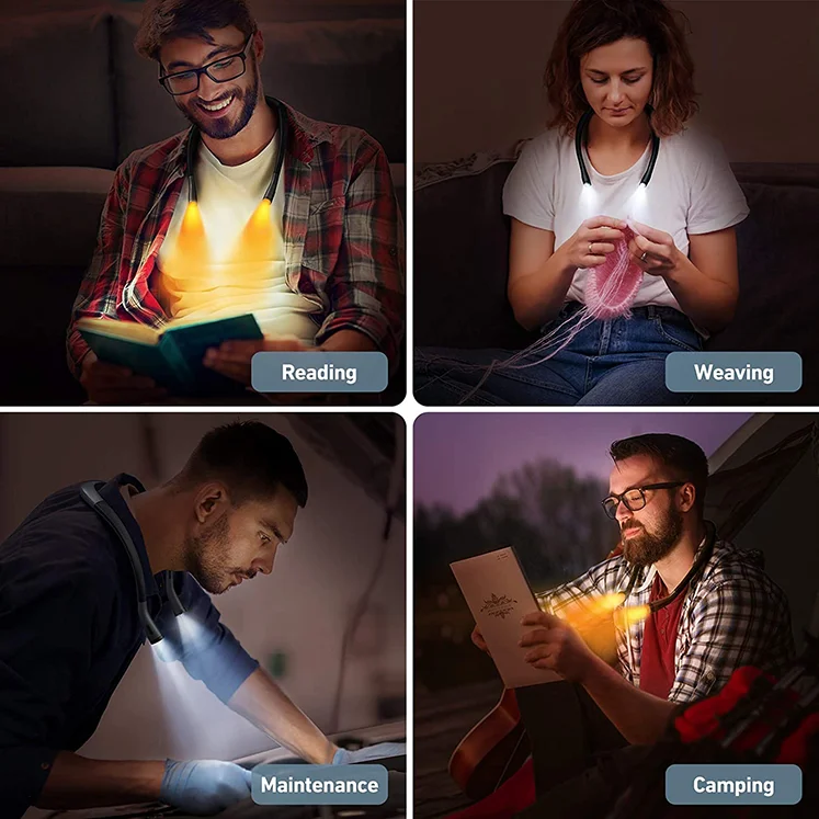 Free Sample Amazon Best Sale Dropshipping OEM Bed Hotel Hands Free Brightness Usb Portable Led Bed Reading Light Book Lamp