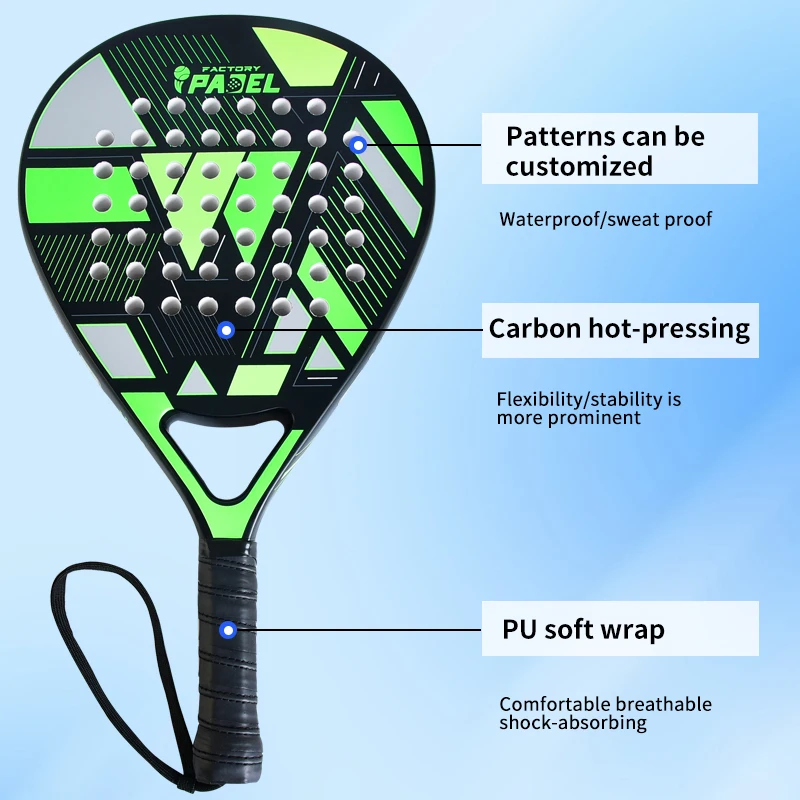 padel racket importer manufacturers  full carbon fiber  beach tennis racket