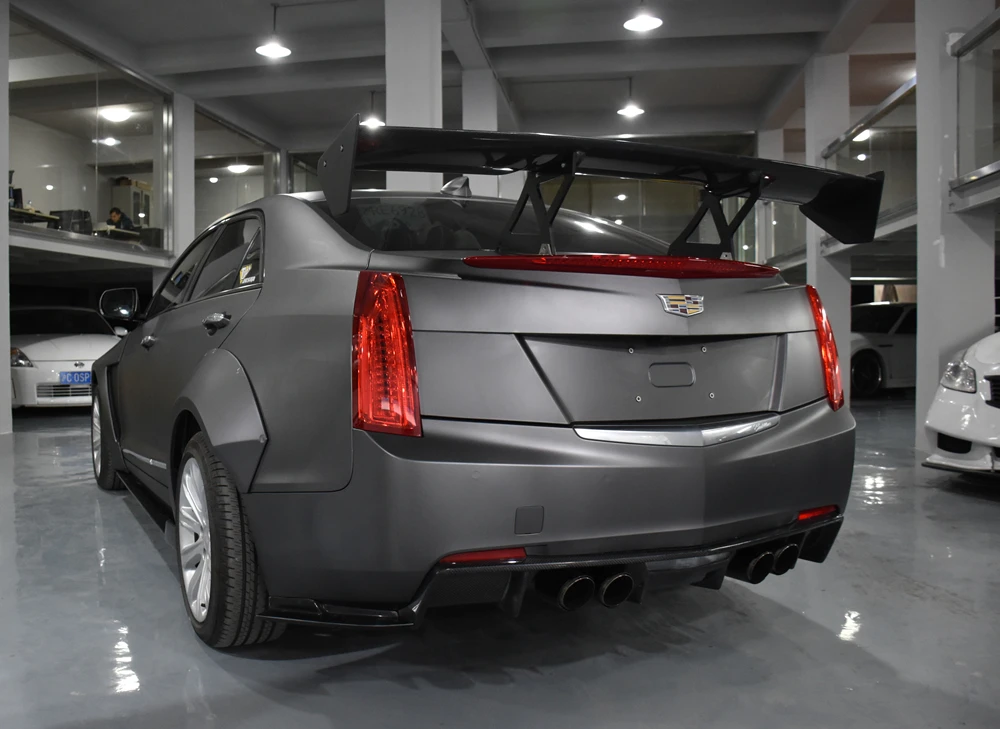 Широкие комплекты для Cadillac ATS ATSL полный комплект V-образных бамперов из углеродного волокна