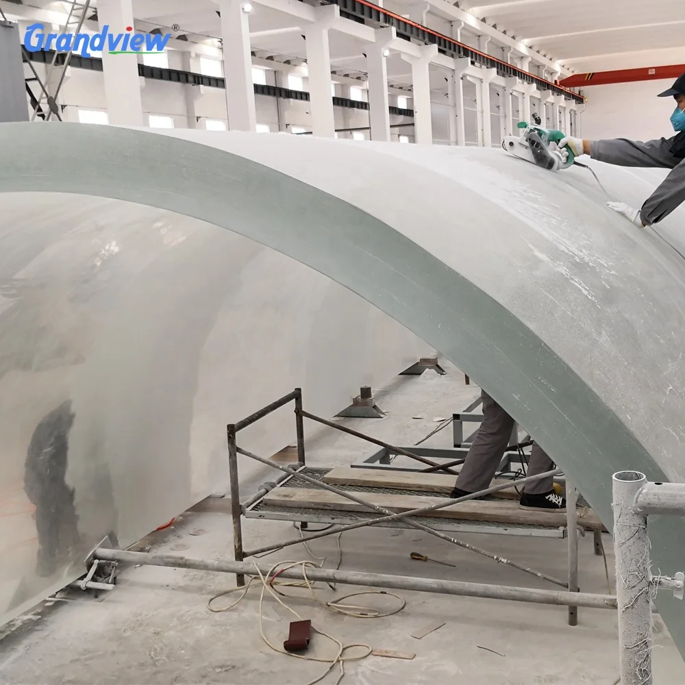 Acrylic aquarium tunnel for building underwater restaurant