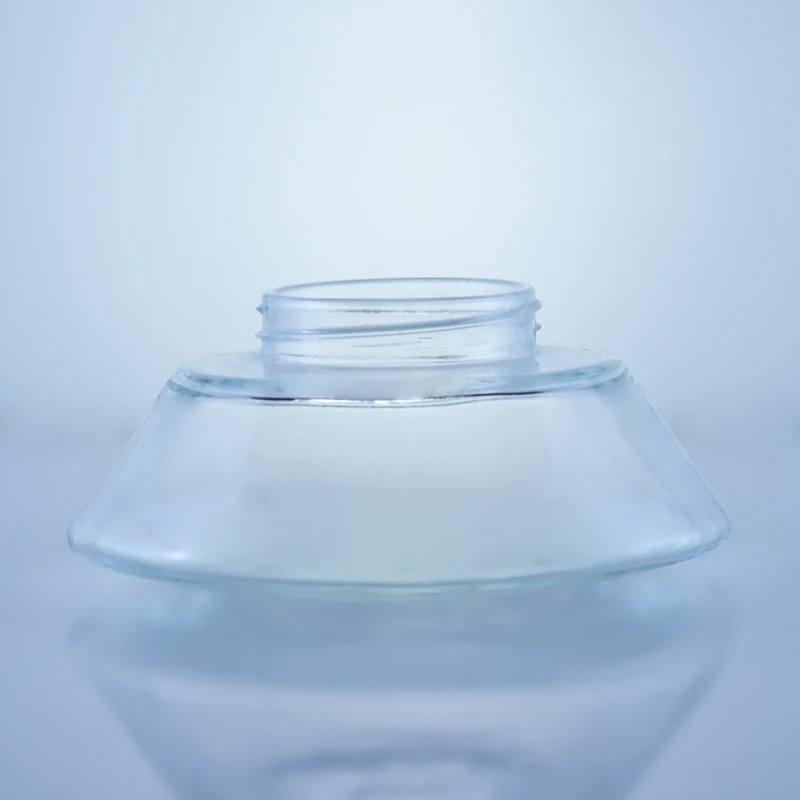 600 ml round shape like a UFO suitable for milk salad canned food jelly pickle glass Jar with screw cap