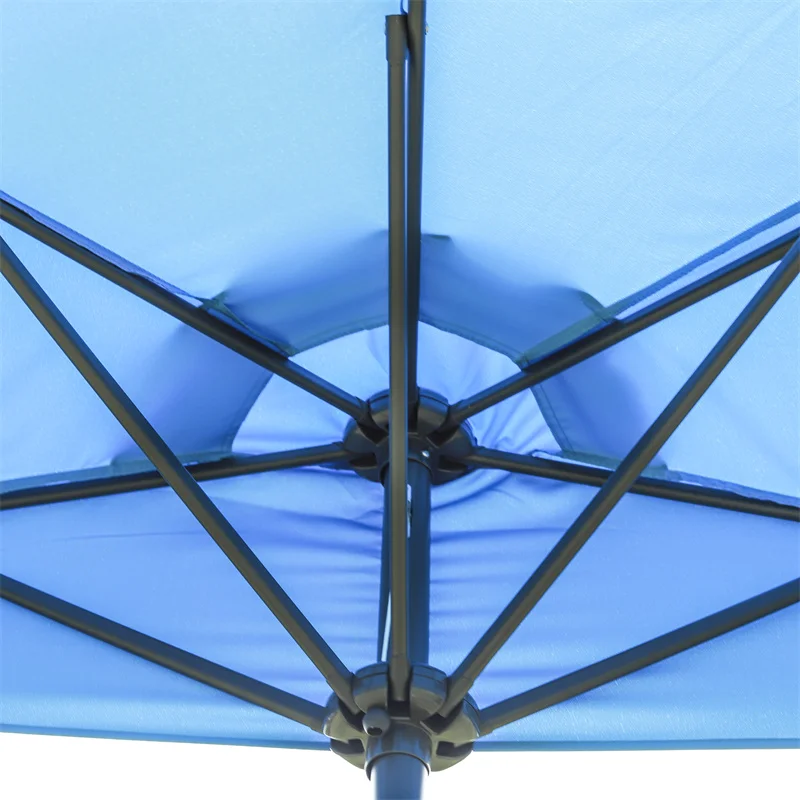 Discount half umbrella balcony cantilever garden patio leisure beach parasol base outdoor cafe umbrella