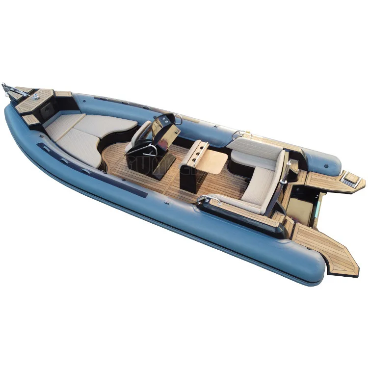 NEW RIB760 model 25 feet 7.6 meters luxury rib boat with good price high quality hypalon inflatable tube fiberglass rigid hull