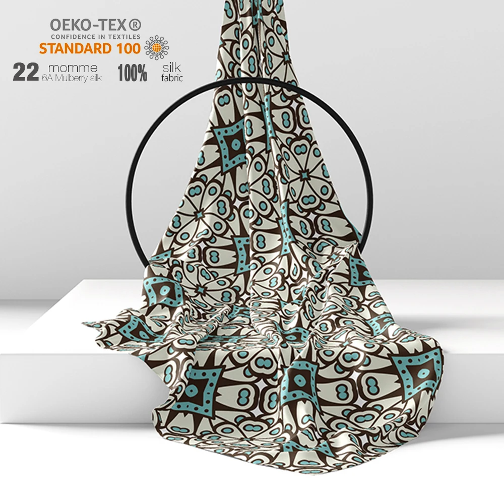 Wholesale Fashion Comfortable Customizable Natural Leopard Printed Silk Fabric