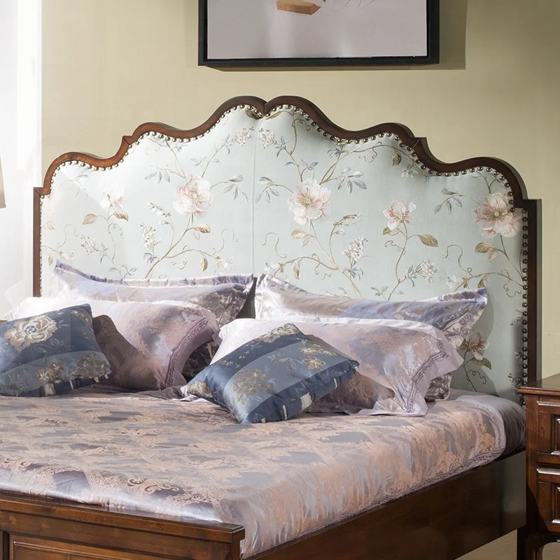 Ай A602-8 горячий американский стиль двуспальная кровать 1,8 мягкой твердой древесины дизайн планка кровать роскошная мебель для спальни Наборы