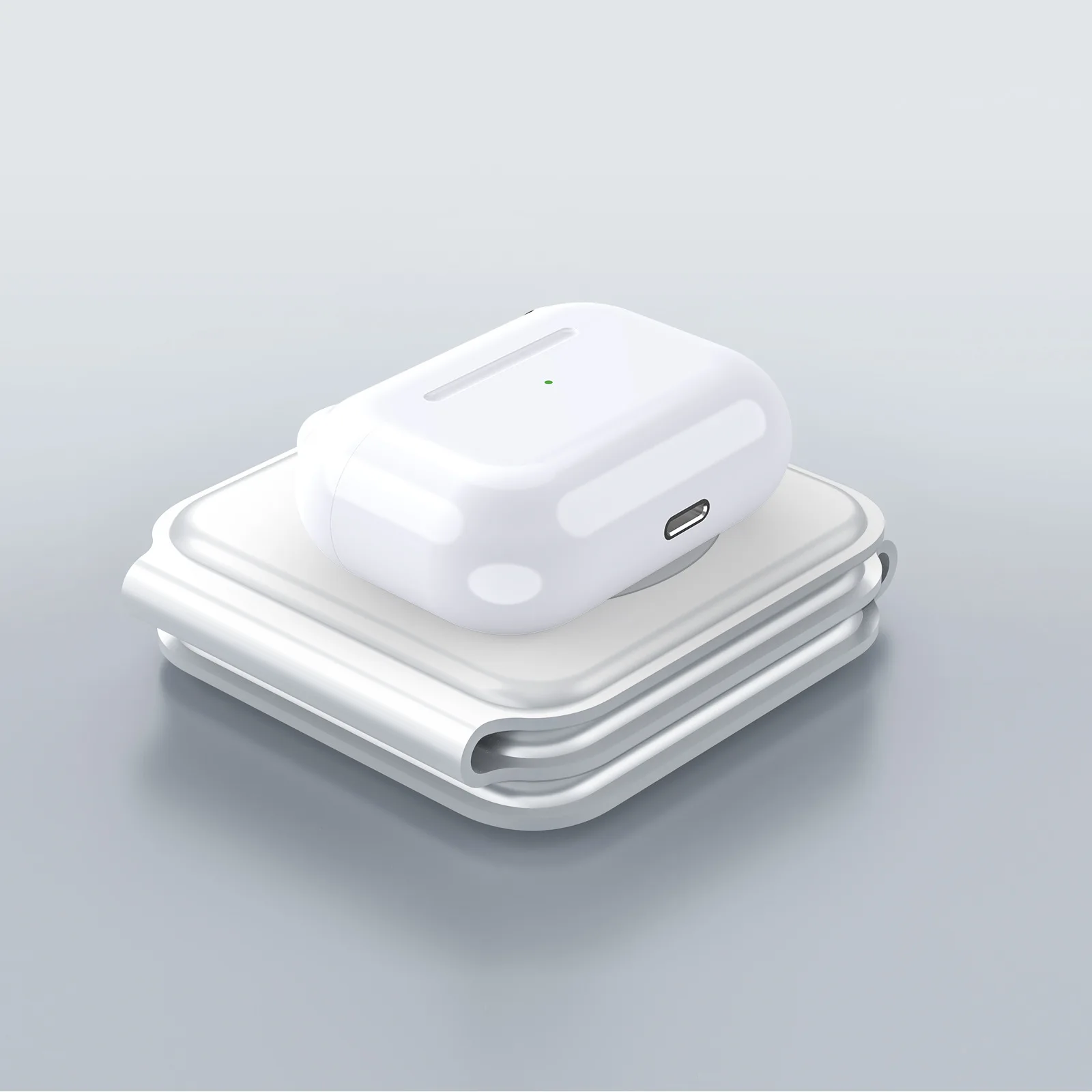 Top Sale 3 in 1 QI Magnetic Foldable Phone  Wireless Charger