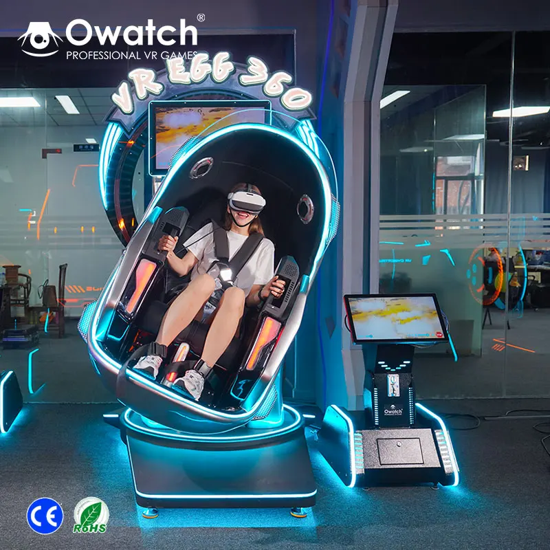 New Business Idea Interactive Games 9D VR Motion Chair Crazy 360 Degree VR Simulator