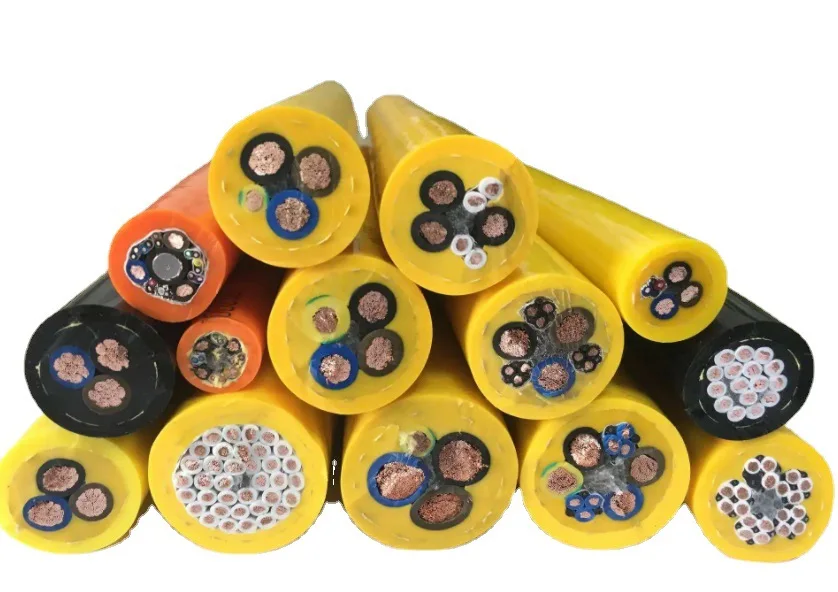 High quality PUR multi-core power cables 4mm 16mm 3core 4core 5core copper control cables for crane
