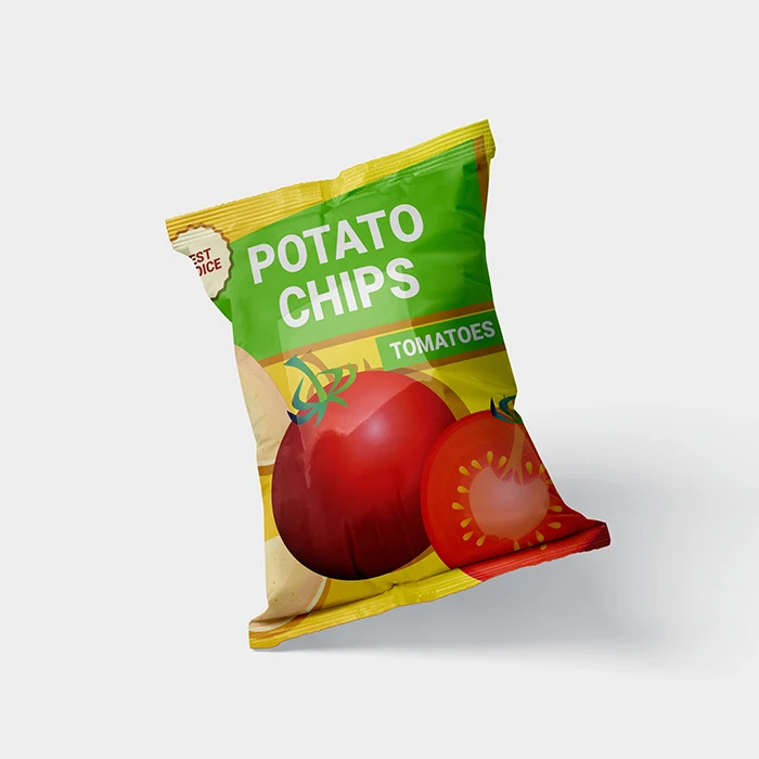 Custom Eco Friendly 30g Potato Chips Packaging 3 Side Seal Zipper Plastic Packing Bags For Chips
