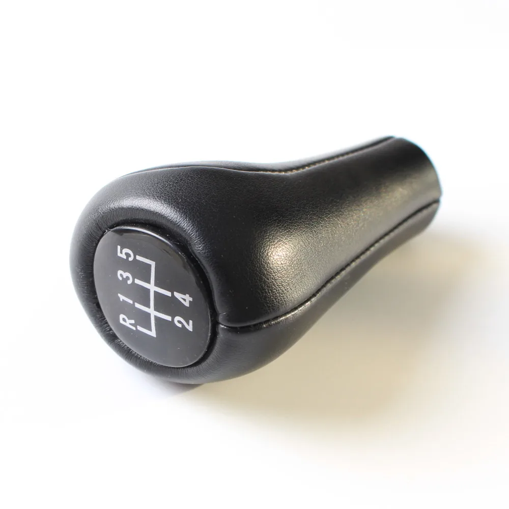 5 6 Speed for bmw E60 E90 E46 gear handle shifting head dark leather gear shifter knob cover