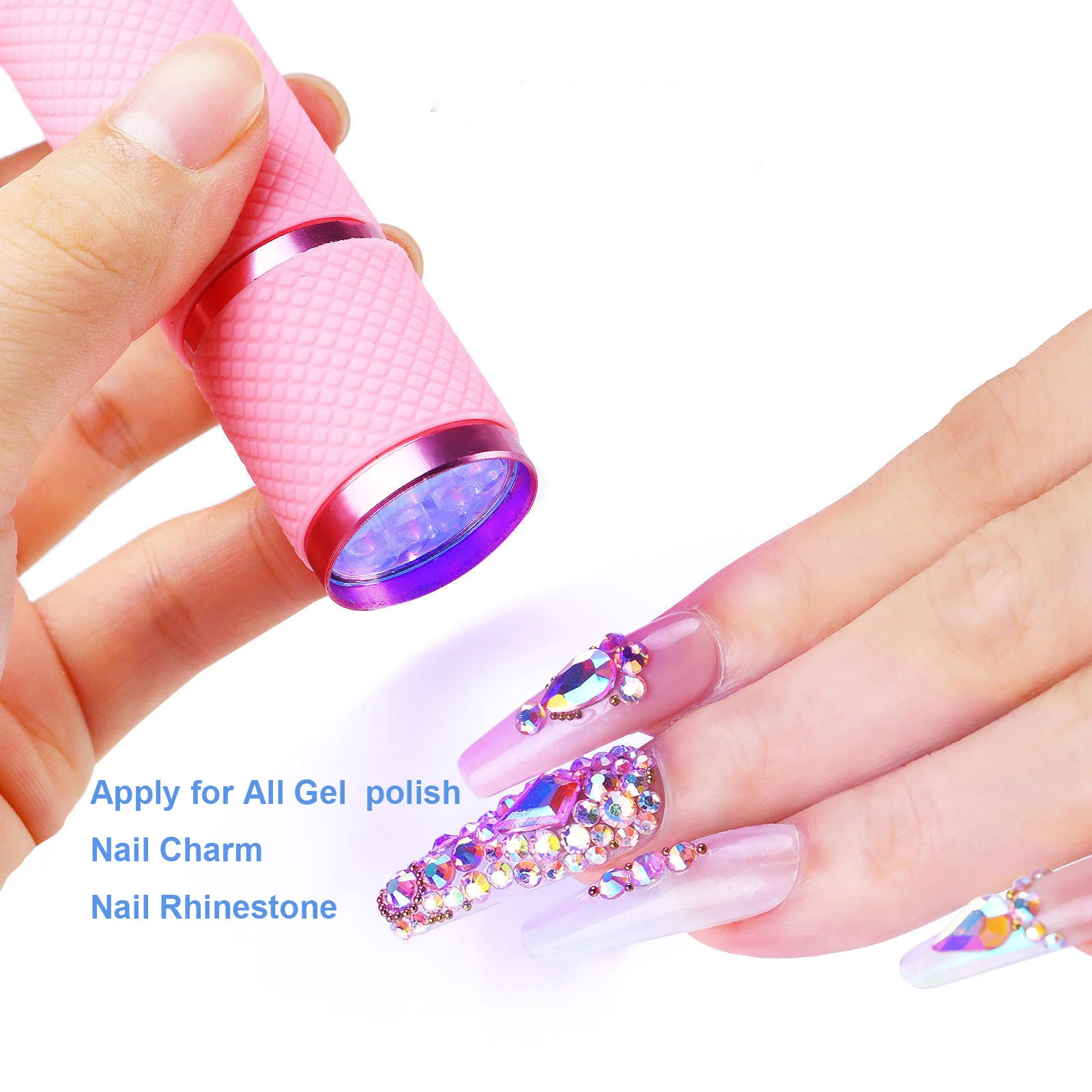 2022 Gel Curing Lamp Nail Polish Flashlight New Hand-held Mechanical Tools Cure Light Mini Fast Nail Dryer Led Uv Nail Lamp Mini