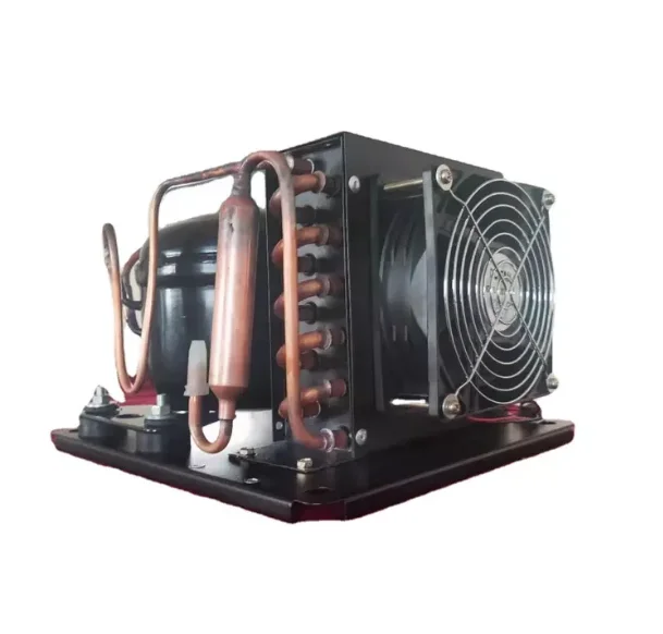 Refrigerator Copper Tube Aluminium Fin Type Condenser Embraco Compressor Refrigeration Condensing Unit