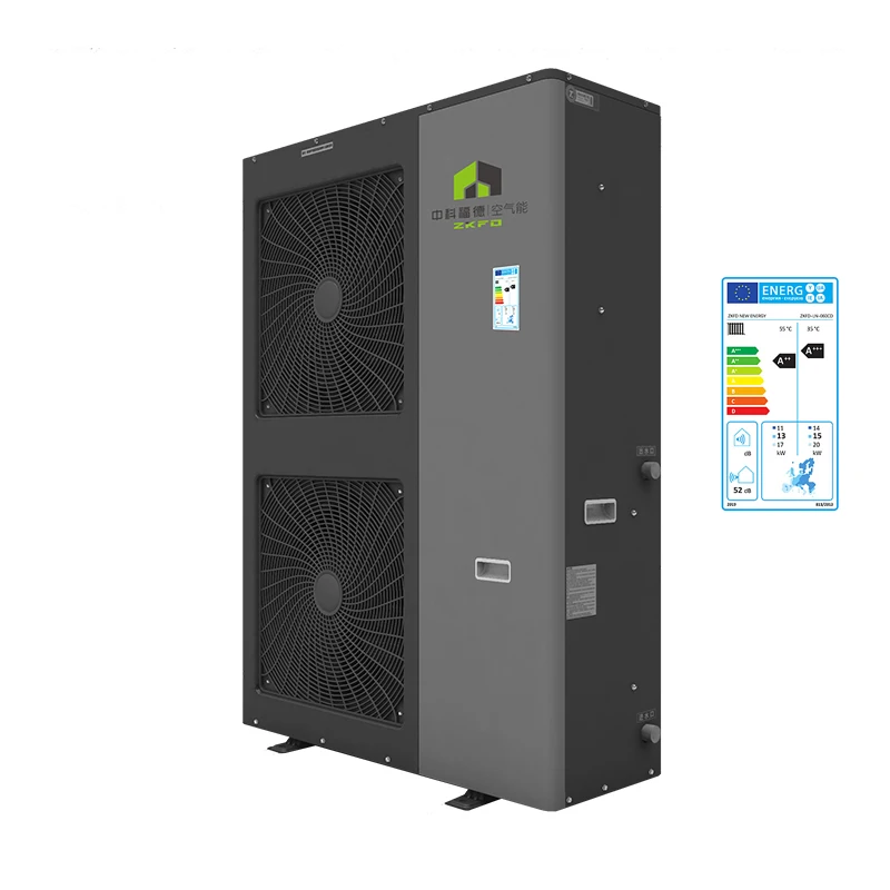 10kw 16kw 30kw European hybrid solar inverter monoblock split R32 R290 heat pump air to water