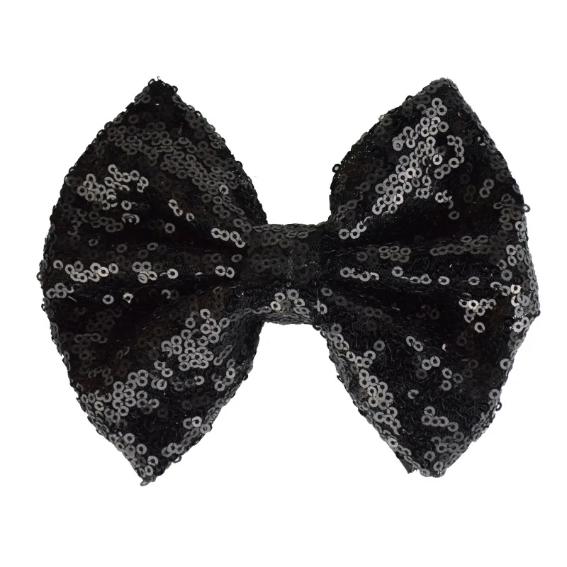 Glitter shinning Sequin bow with nude nylon headband