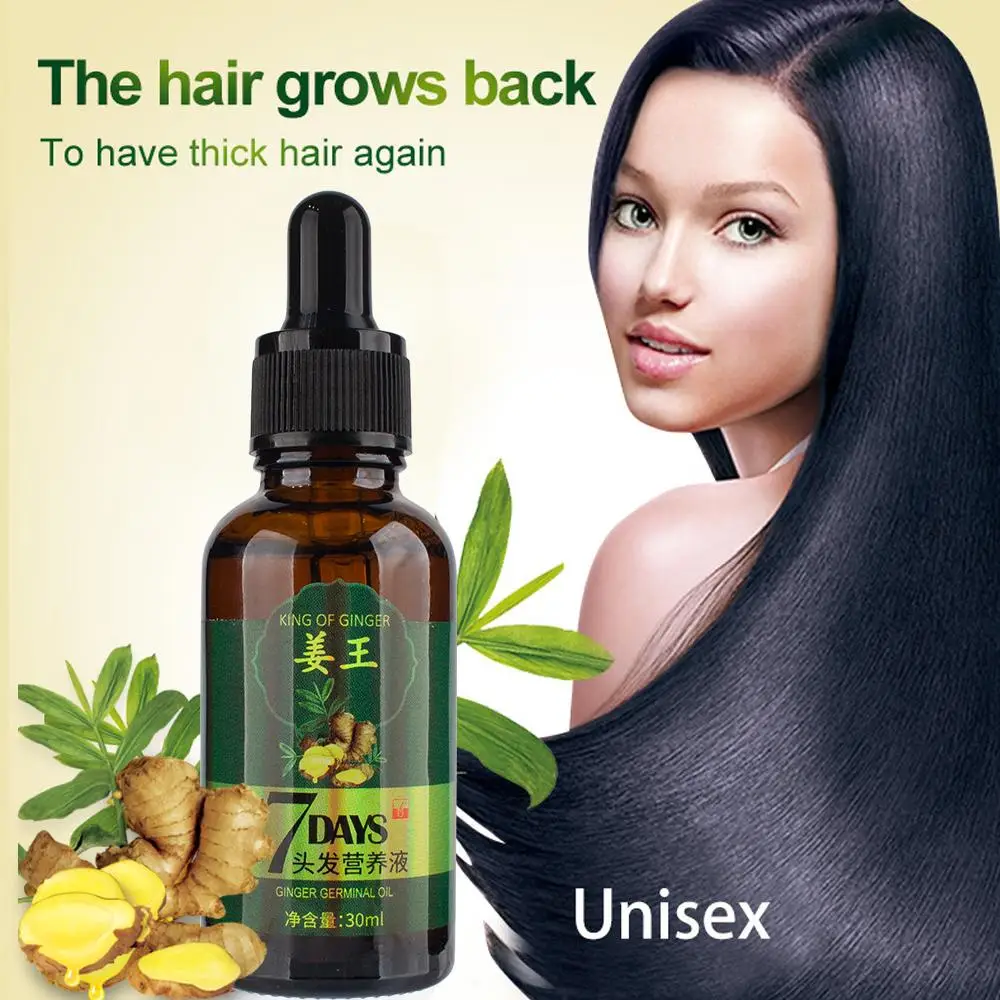 
Private Label High Quality Ginger Hair Growth Oil Organic ScalpTreatment Hair Regrowth Serum Oil Control 