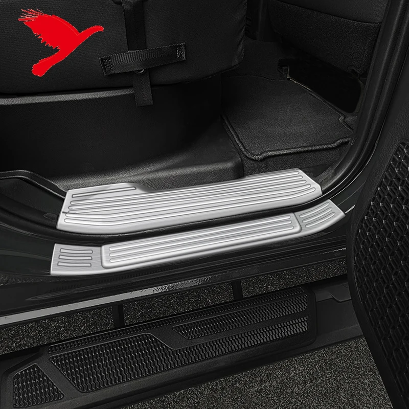 Side Door Sill Scuff Plate Threshold Entry Guard Covers For Toyota Tacoma 2024