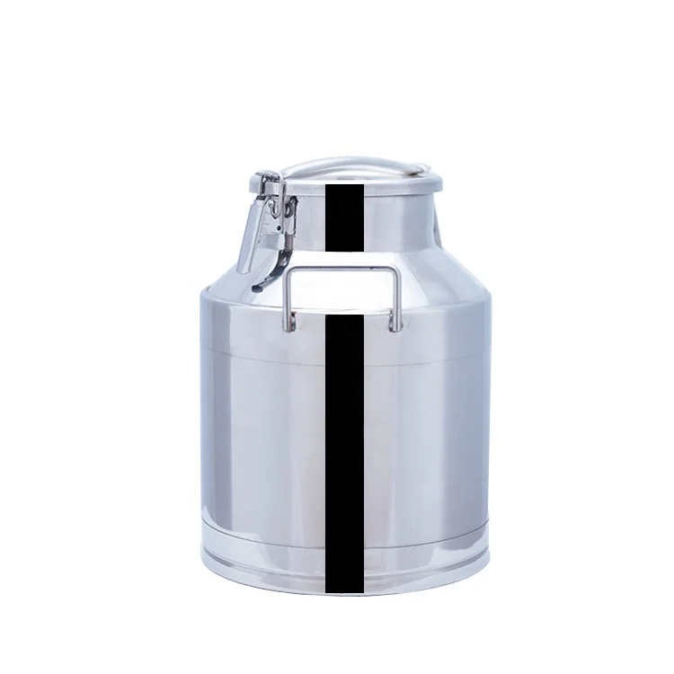 Hot sell mirror polished aluminum barrel 5L-20L  stainless steel mini metal milk can