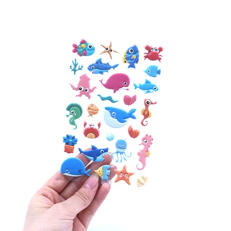 Низкая цена на 3D kawaii Мультфильм пышные наклейки розничная упаковка 3d пользовательский Английский алфавит набор пышных наклеек