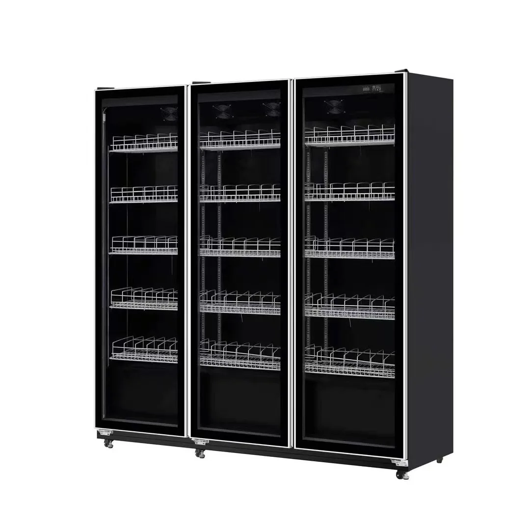 Hot sale refrigerator glass door upright freezer commercial cooler fridge