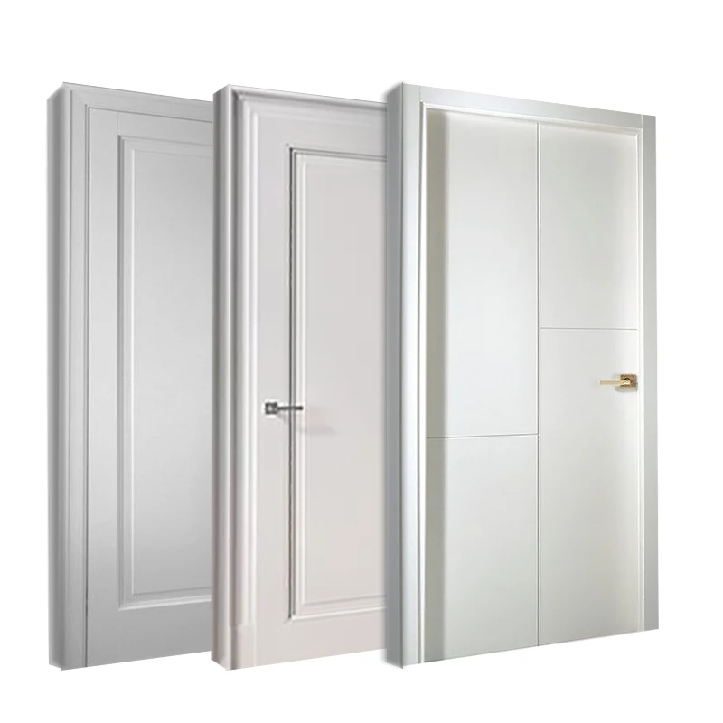 Latest Simple Design Interior Modern Fancy Wood Door