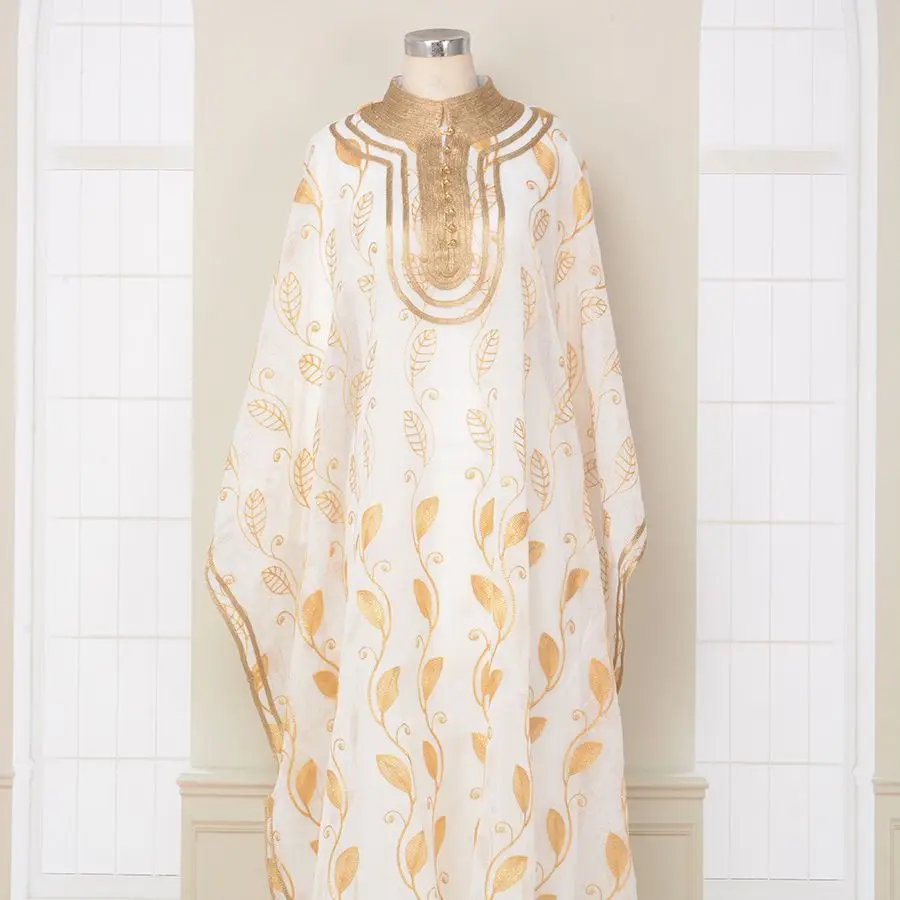 Gold Embroidered Muslim Abaya for Women Morocco Caftan 2024 New Robe Vest 2 Piece Set Islam Clothing Turkey Dress Ramadan